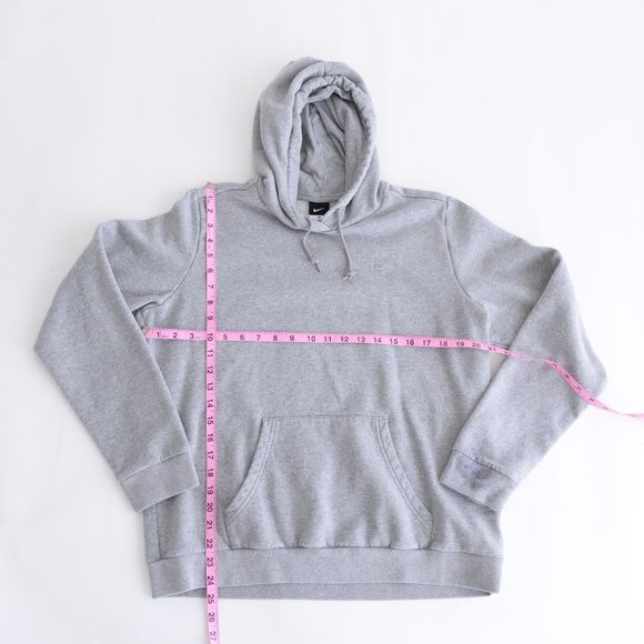 Nike Grey Hoodie/ Bunny Hug Long Sleeve with Kangaroo Pocket Grey - Picture 4 of 13